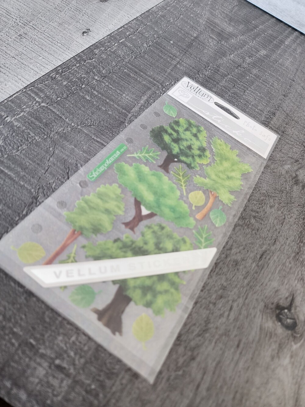 Sticko Stickers - Vellum Trees & Leaves Spring Scrapbooking RETIRED NEW #28